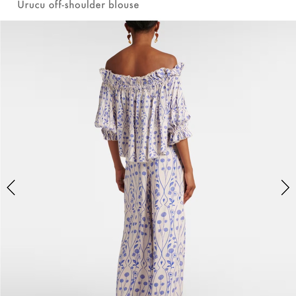 Agua by Agua Bendita Urucu Off-Shoulder Blouse XS - Picture 3 of 9